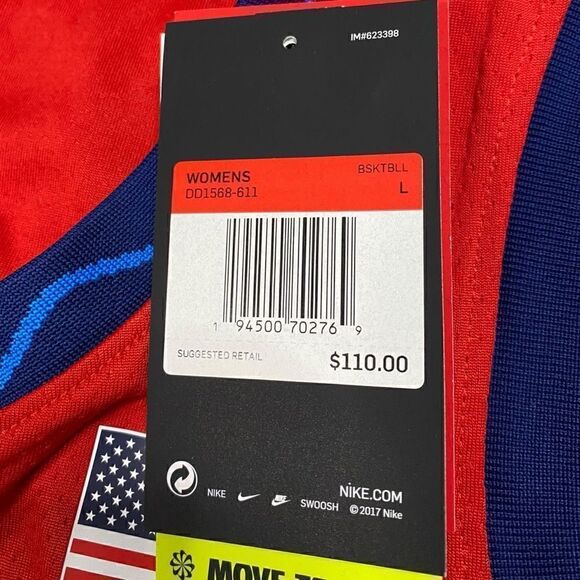 Nike Womens Blank Olympics USA Basketball Limited Jersey DD1568-611 size Large - Picture 11 of 11